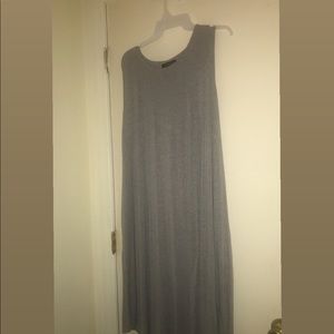 Gray midi dres